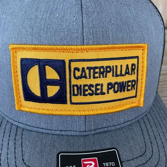 Vintage Caterpillar CAT Diesel Power Block C Patch Hat - New Richardson 112 Cap - Picture 6 of 10